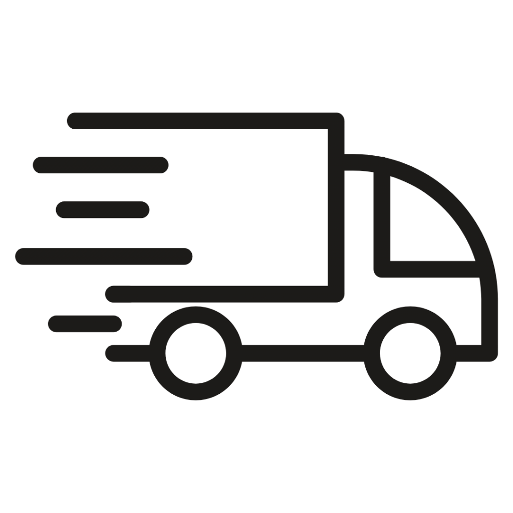 Icon von einem fahrenden Transporter um den mobilen Service bei MW Landtechnik zu symbolisieren.