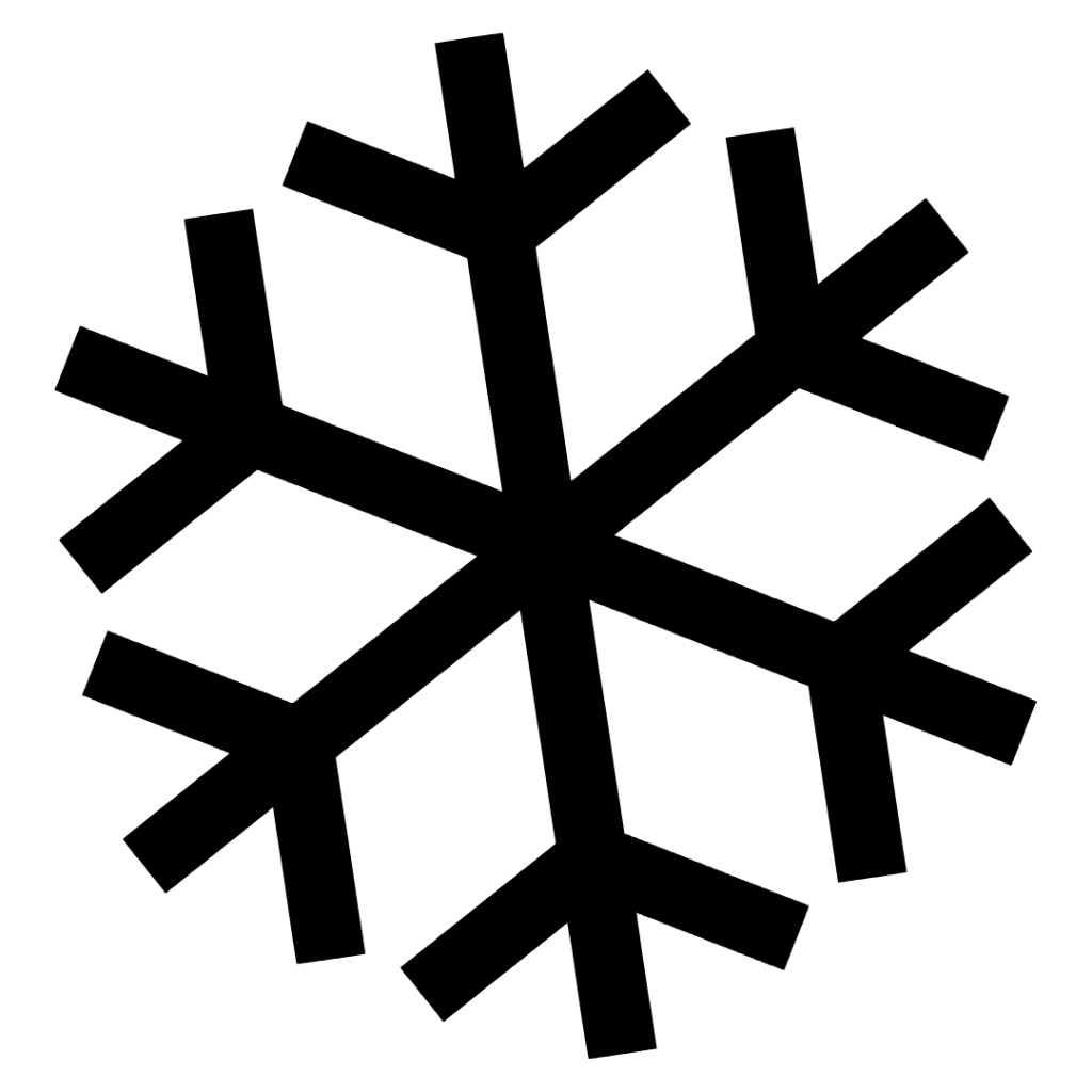 Ein Icon von einer Schneeflocke, die symbolisch für die Leistung zum Klimaservice bei MW Landtechnik GmbH steht.